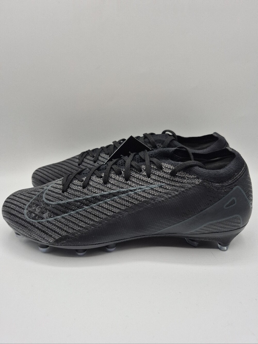 Nike Mercurial Vapor 16 ELITE AG Triple Black Mens 9 Soccer Cleats Boots New
